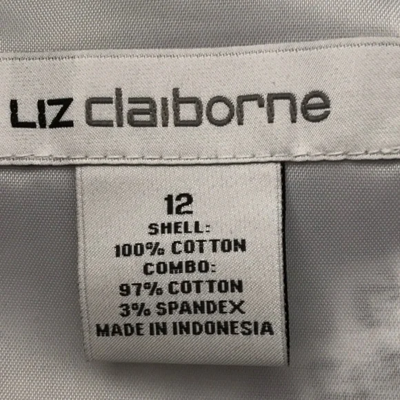 NWT Liz Claiborne sleeveless fitted dress V-neck Cotton Spandex - Picture 13 of 13